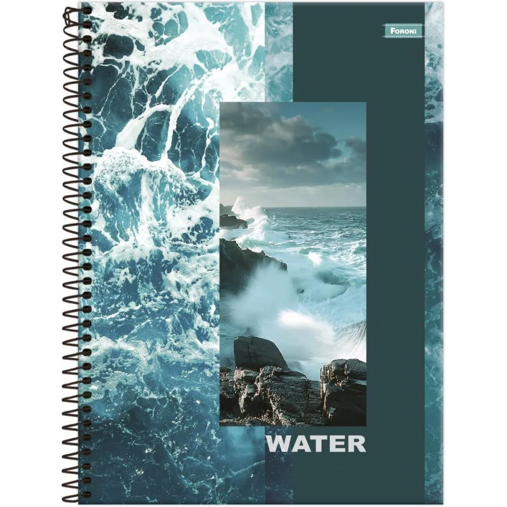 Caderno 10X1 Capa Dura 4 Elementos Mais 200Fls Foroni (Pct.c/04) - imagem 3