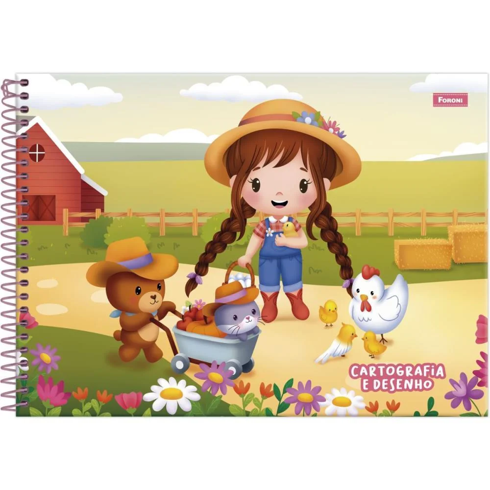 Caderno Desenho Univ Capa Dura Ternuritas 80F Foroni (Pct.c/05) - imagem 3