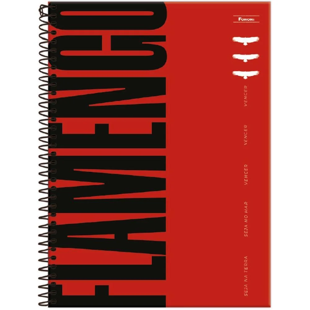 Caderno 01X1 Capa Dura Flamengo Fit 80Fls Foroni (Pct.c/04) - imagem 5