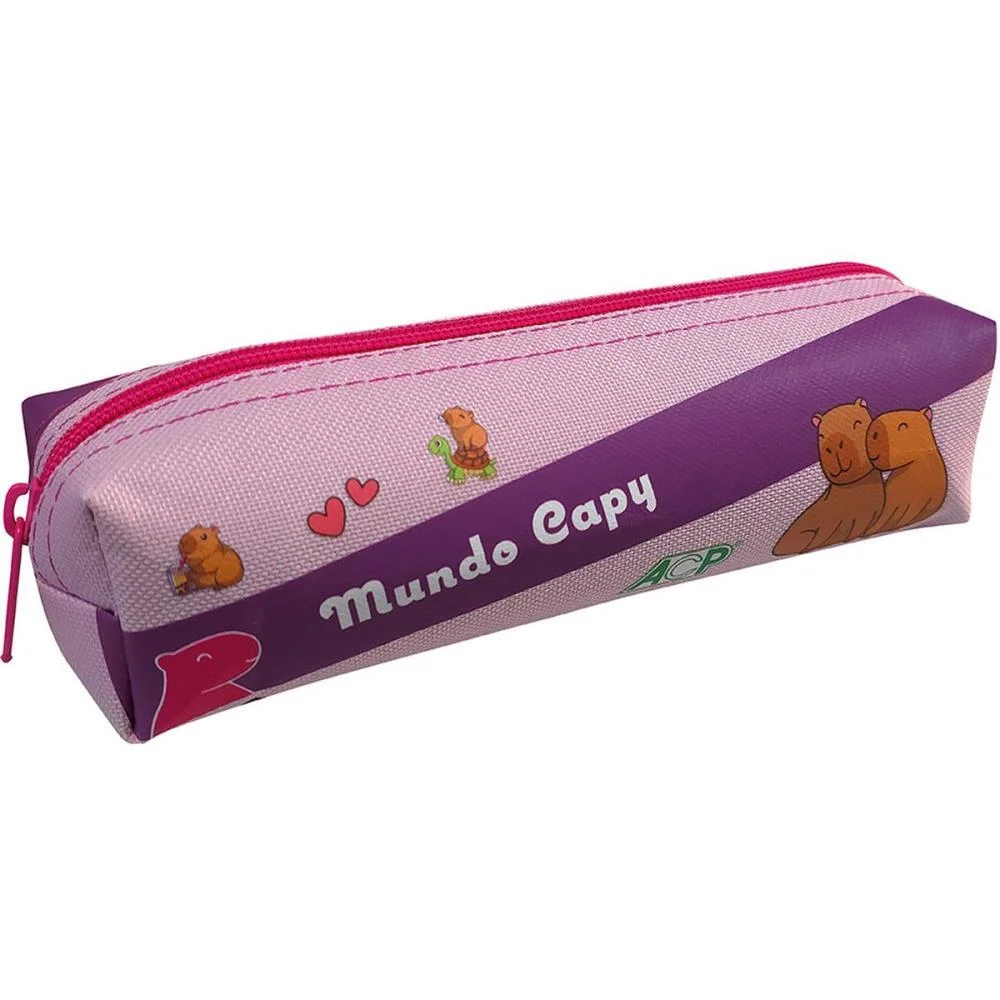 Estojo Simples Mundo Capy P/40 Lapis Acp - imagem 3