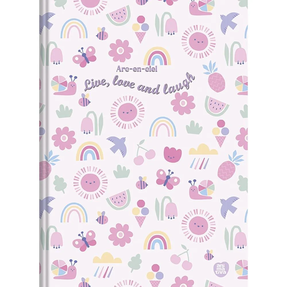 Caderno Brochura Pequeno Capa Dura Arc-En-Ciel 80F Animativa (Pct.c/05) - imagem 6