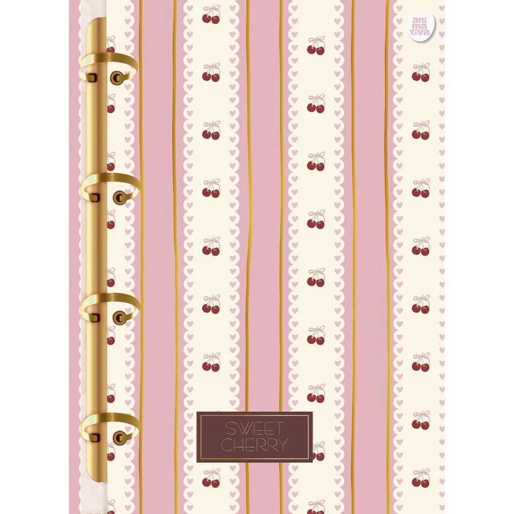 Caderno Argolado Sweet Cherry 160F Animativa - imagem 3
