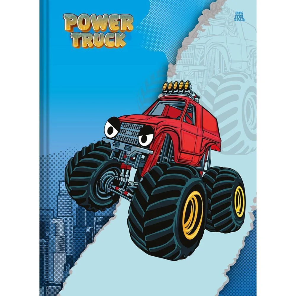Caderno Brochurao Capa Dura Power Truck 80F Animativa (Pct.c/05) - imagem 4