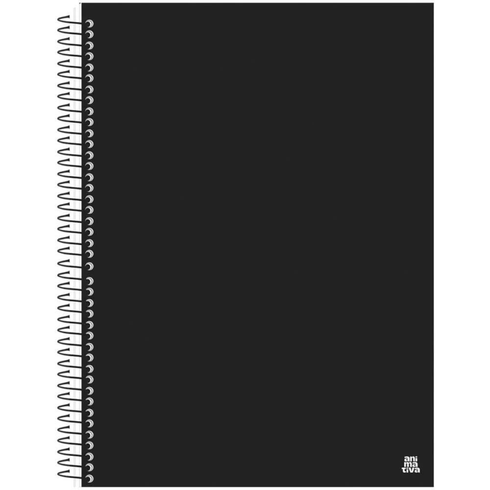 Caderno 20X1 Capa Dura Kbom Black 280F Animativa (Pct.c/02) - imagem 3