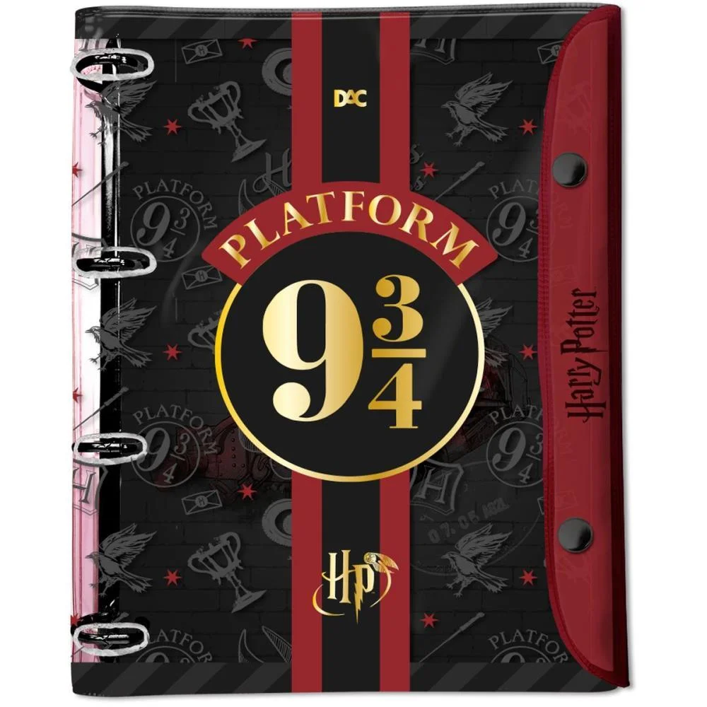 Fichario De Pvc Harry Potter Univ.fecho Botao Dac - imagem 2