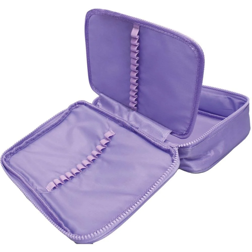Estojo Box Tecido Lilas C/Divisorias Dac - imagem 4