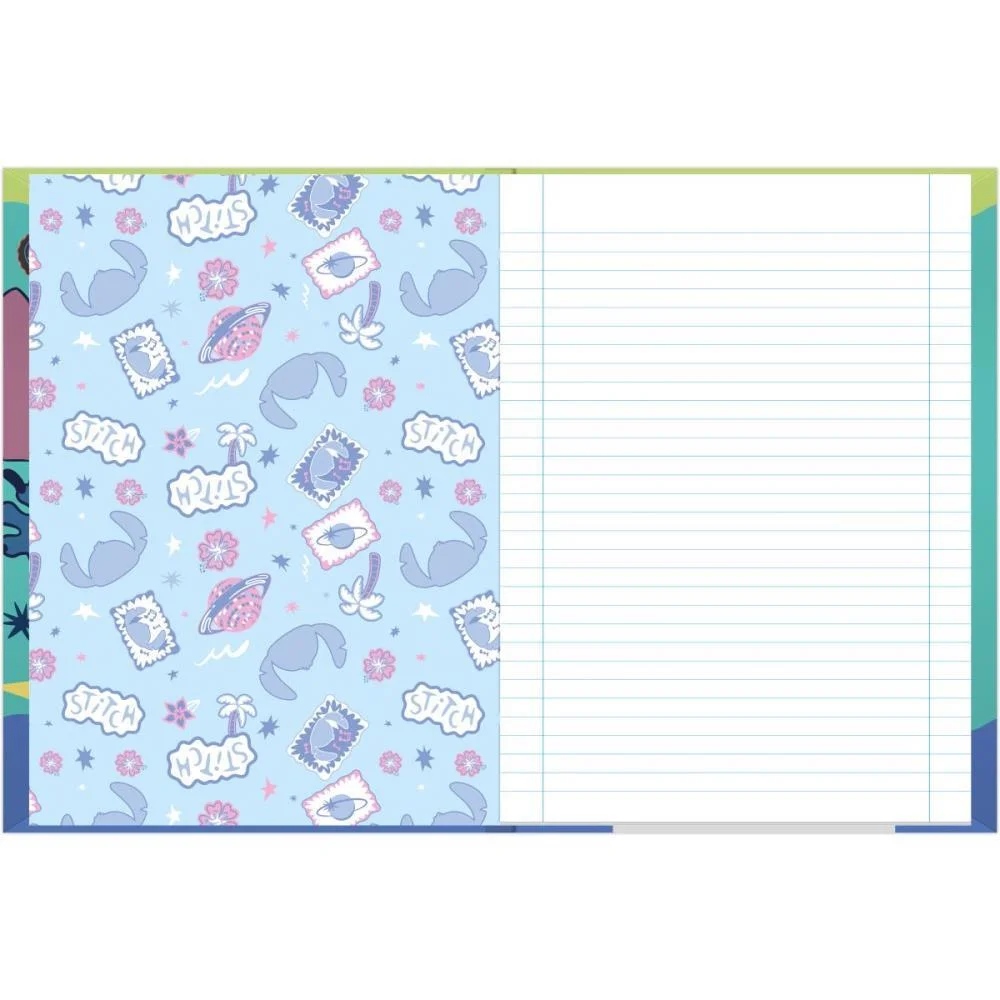 Caderno Brochura Pequeno Capa Dura Stitch 80F Foroni (Pct.c/05) - imagem 6