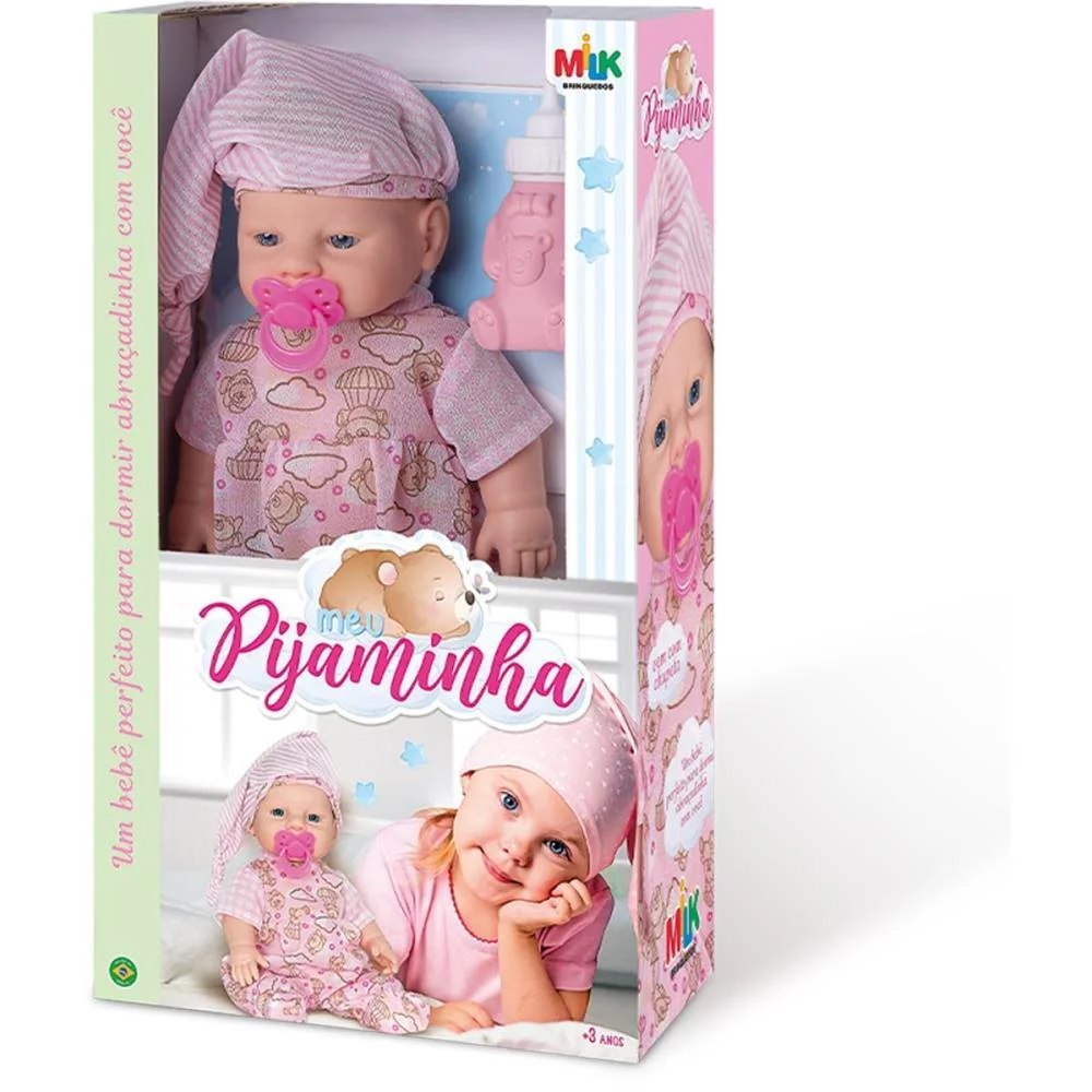 Boneca Meu Pijaminha 32Cm Milk - imagem 5