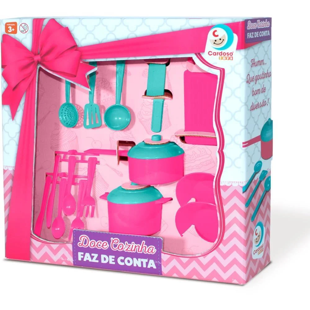Brincando De Casinha Doce Cozinha Faz De Conta Cardoso Toys - imagem 4