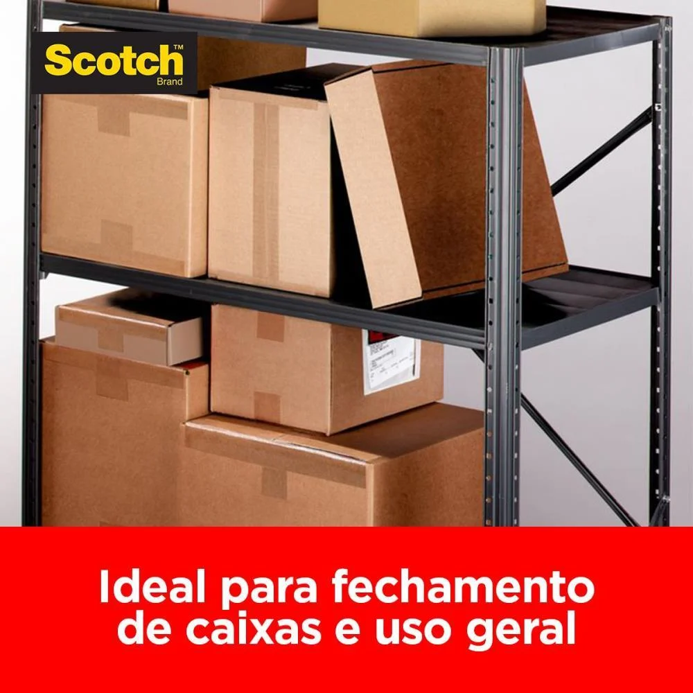 Fita Para Empacotamento Scotch 5802 Transp. 45Mmx45M. 3M - imagem 6