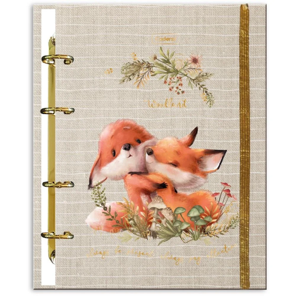 Caderno Argolado Woodland C/Elast 4Cap.incl.80F Cadersil - imagem 25