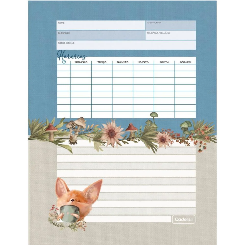 Caderno Argolado Woodland C/Elast 4Cap.incl.80F Cadersil - imagem 9