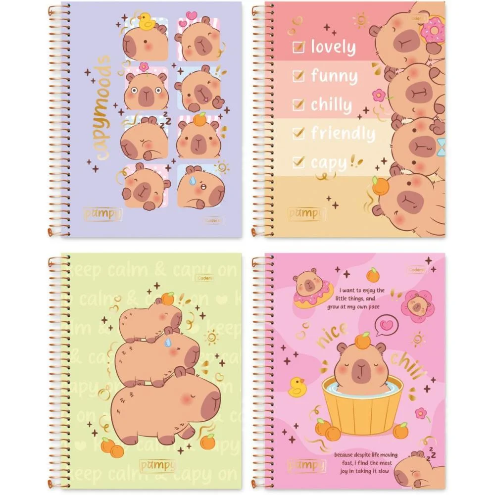 Caderno 01X1 Capa Dura Capy Pampy 80Fls Cadersil (Pct.c/04) - imagem 10