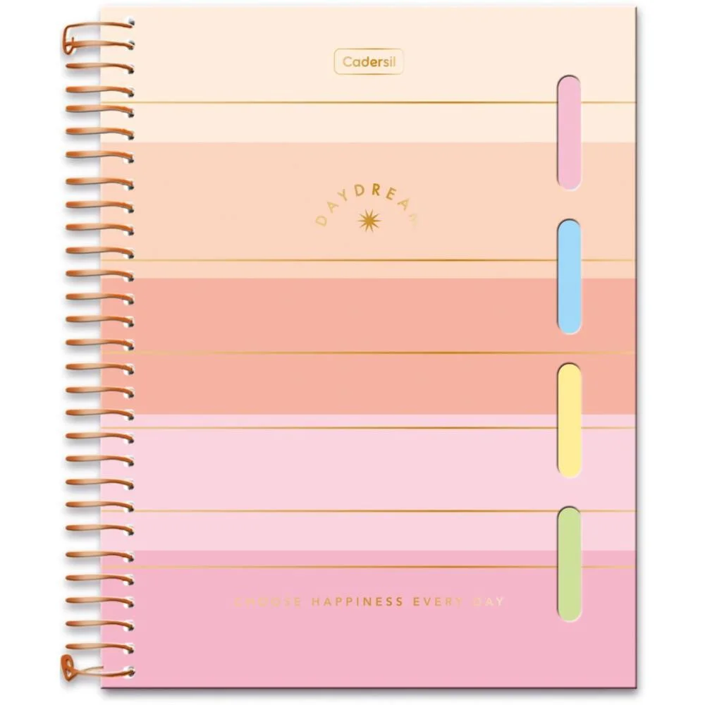 Caderno 01X1 Cp.dura Colegial Daydream C/4 Divisorias 80Fl(S Cadersil - imagem 3