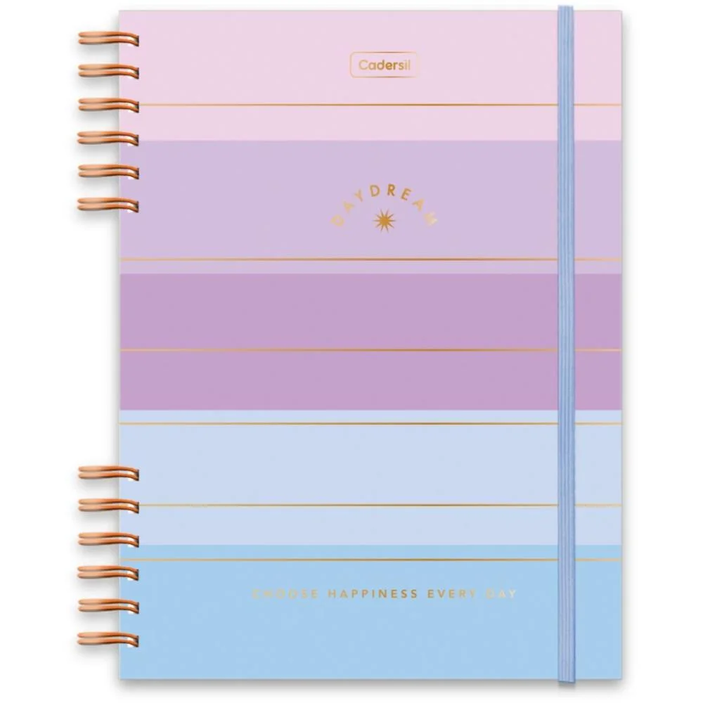Caderno 01X1 Cp.dura Colegial Daydream C/Elas E Wire-O 80F(S Cadersil - imagem 4
