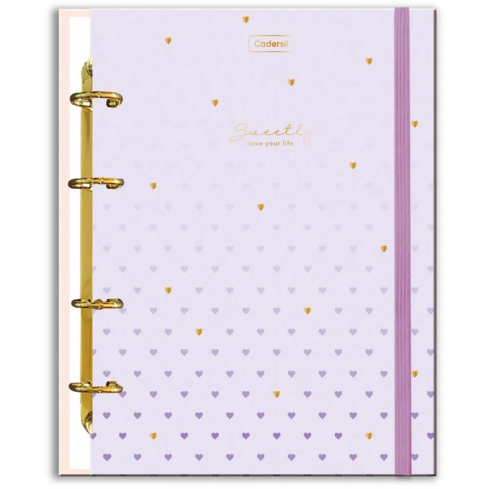 Caderno Argolado Sweetly C/Elas+6Div+Ficha (S) Cadersil - imagem 12