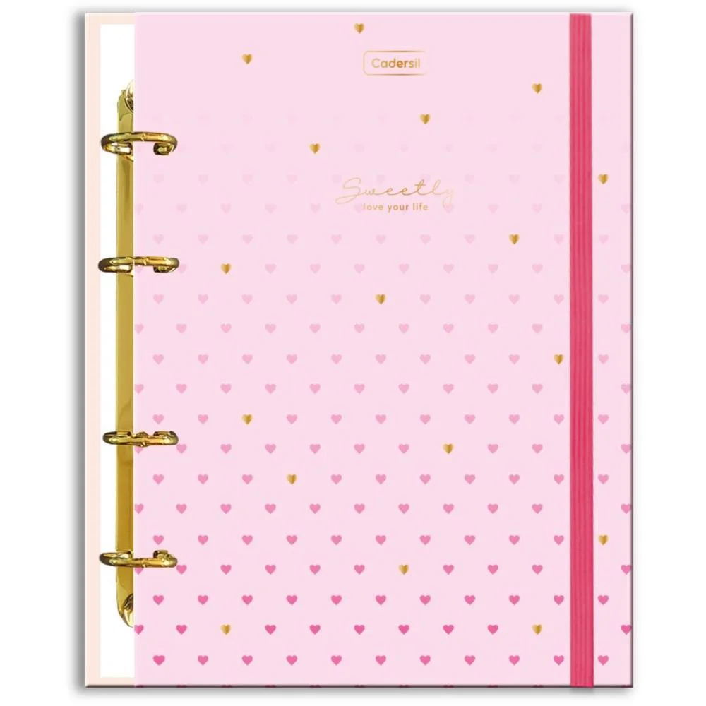 Caderno Argolado Sweetly C/Elas+6Div+Ficha (S) Cadersil - imagem 13