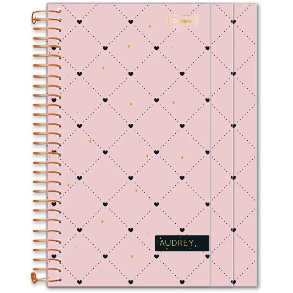 Caderno 01X1 Cp.dura Colegial Audrey 3Em1- 100Fls (S) Cadersil - imagem 2