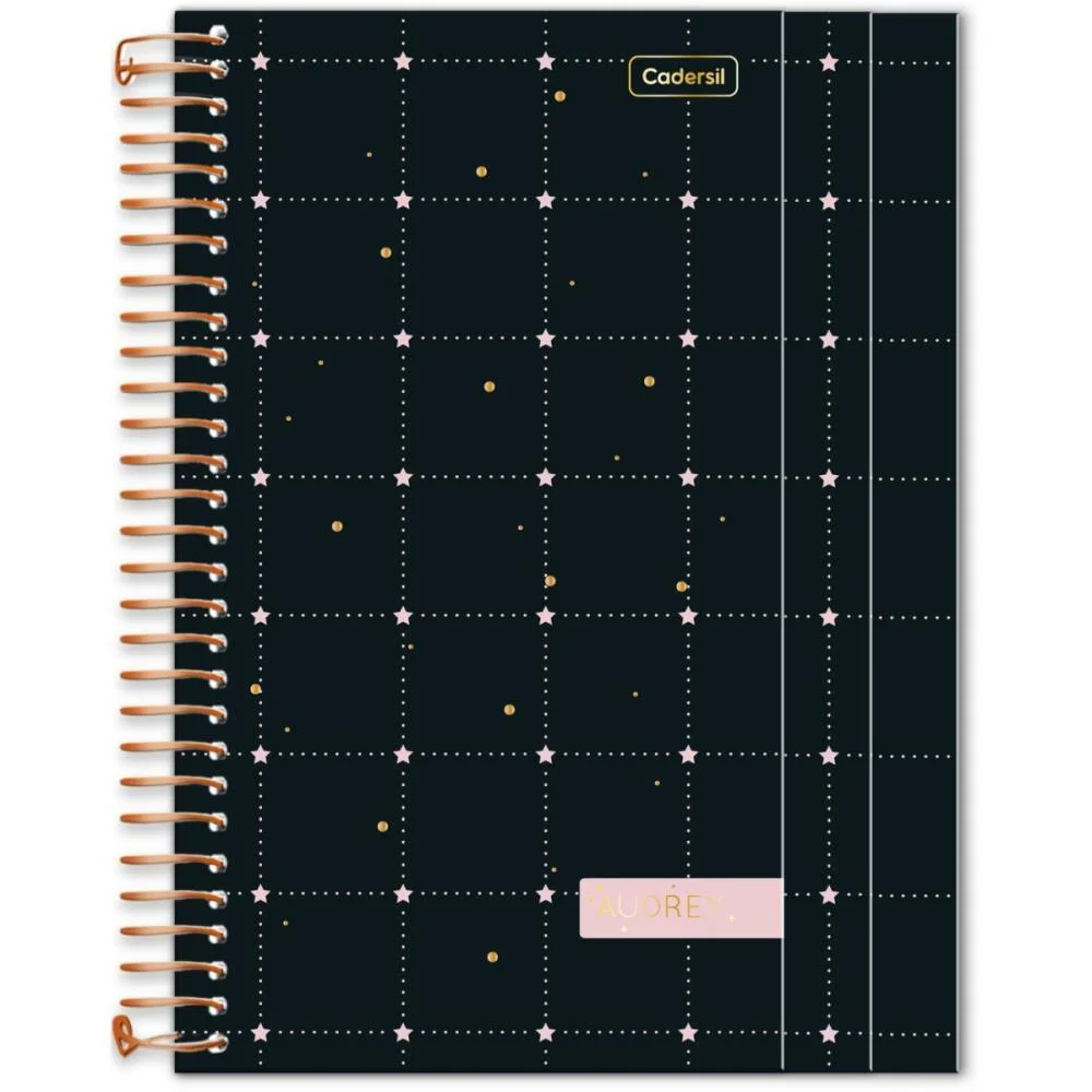 Caderno 01X1 Cp.dura Colegial Audrey 3Em1- 100Fls (S) Cadersil - imagem 12