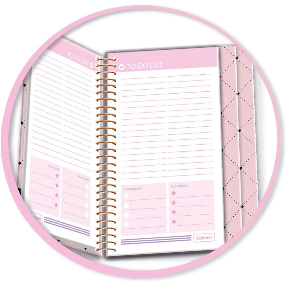 Caderno 01X1 Cp.dura Colegial Audrey 3Em1- 100Fls (S) Cadersil - imagem 5