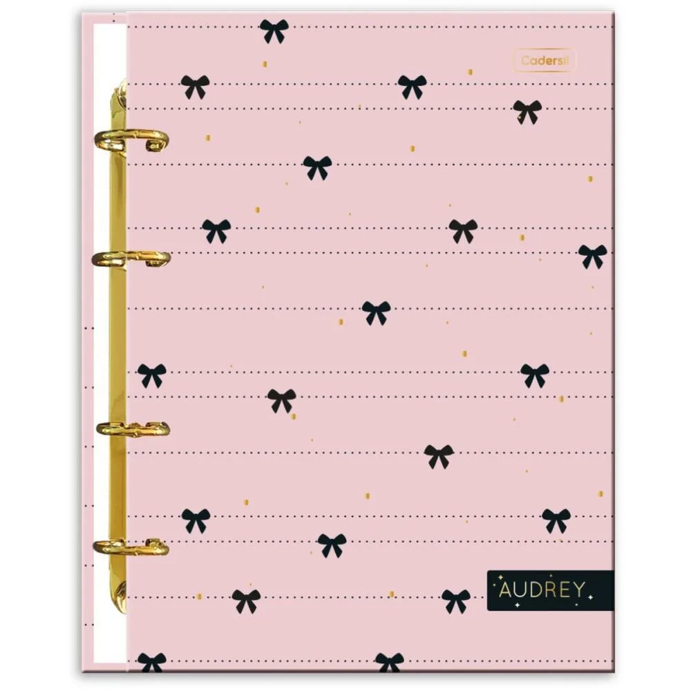 Caderno Argolado Audrey C/6 Divisorias 80Fls(S) Cadersil - imagem 3
