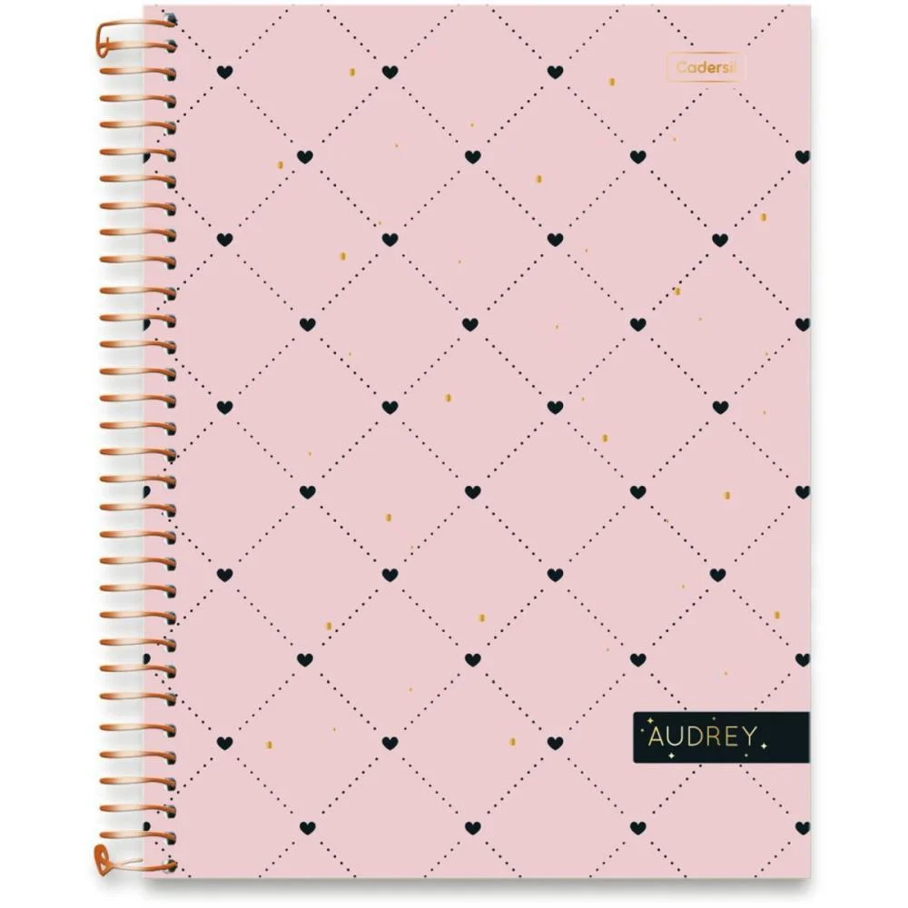 Caderno 01X1 Capa Dura Audrey 80Fl Cadersil (Pct.c/04) - imagem 11
