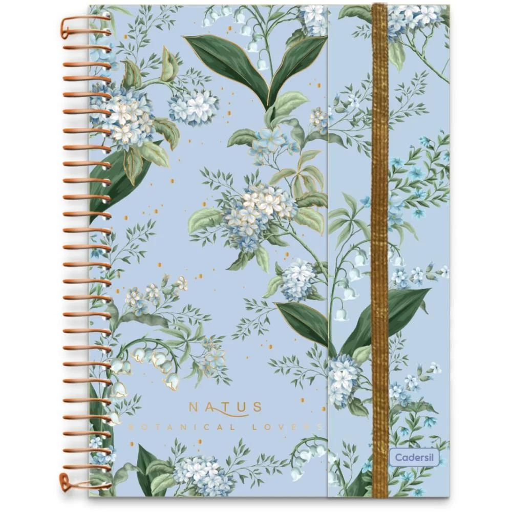 Caderno 01X1 Cp.dura Colegial Natus C/Elas+Blocos Ades.80F(S Cadersil - imagem 11