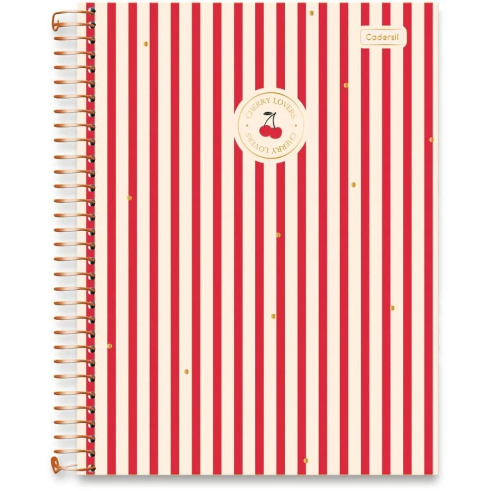 Caderno 01X1 Capa Dura Cherry Lovers 80Fls Cadersil (Pct.c/04) - imagem 11