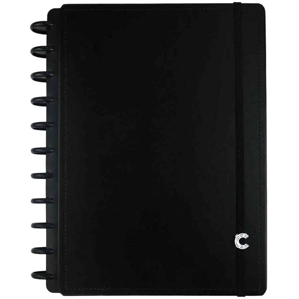 Caderno Inteligente Grande Black 10 Materias 140Fls 90G Caderno Inteligente - imagem 2