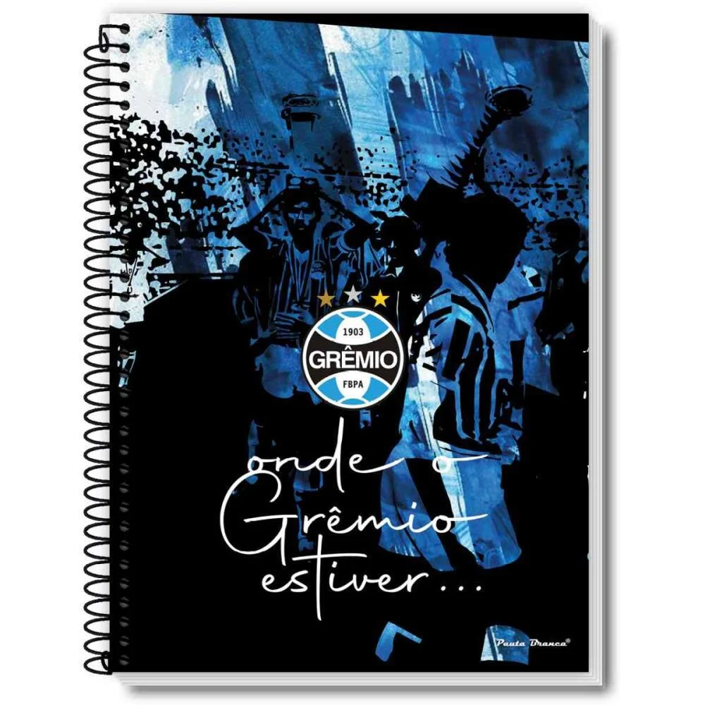 Caderno Espiral Pequeno Capa Dura Gremio 80Fls Pauta Branca (Pct.c/05) - imagem 5