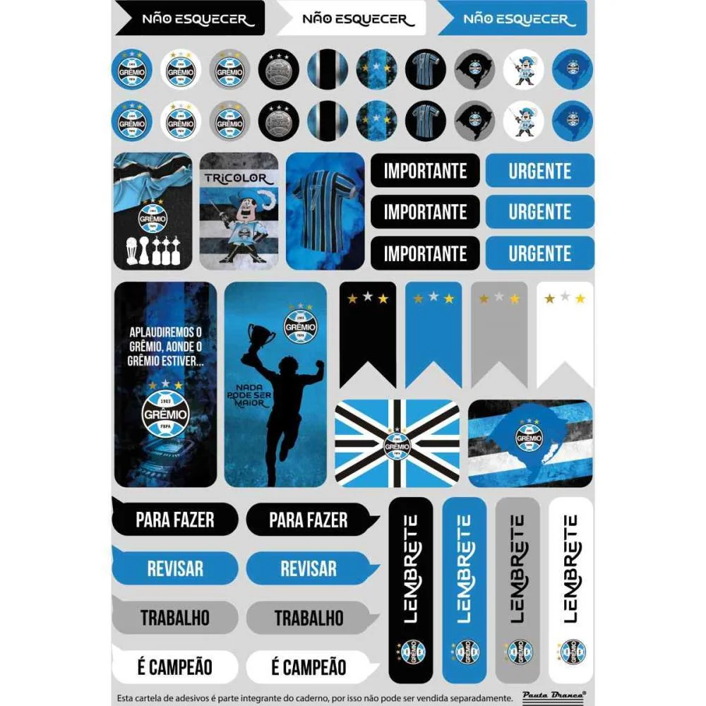 Caderno Espiral Pequeno Capa Dura Gremio 80Fls Pauta Branca (Pct.c/05) - imagem 6