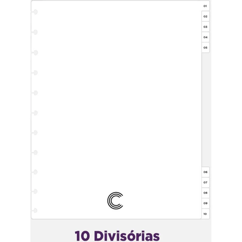Caderno Inteligente Grande Arco Iris 10 Materias 140Fls Caderno Inteligente - imagem 3