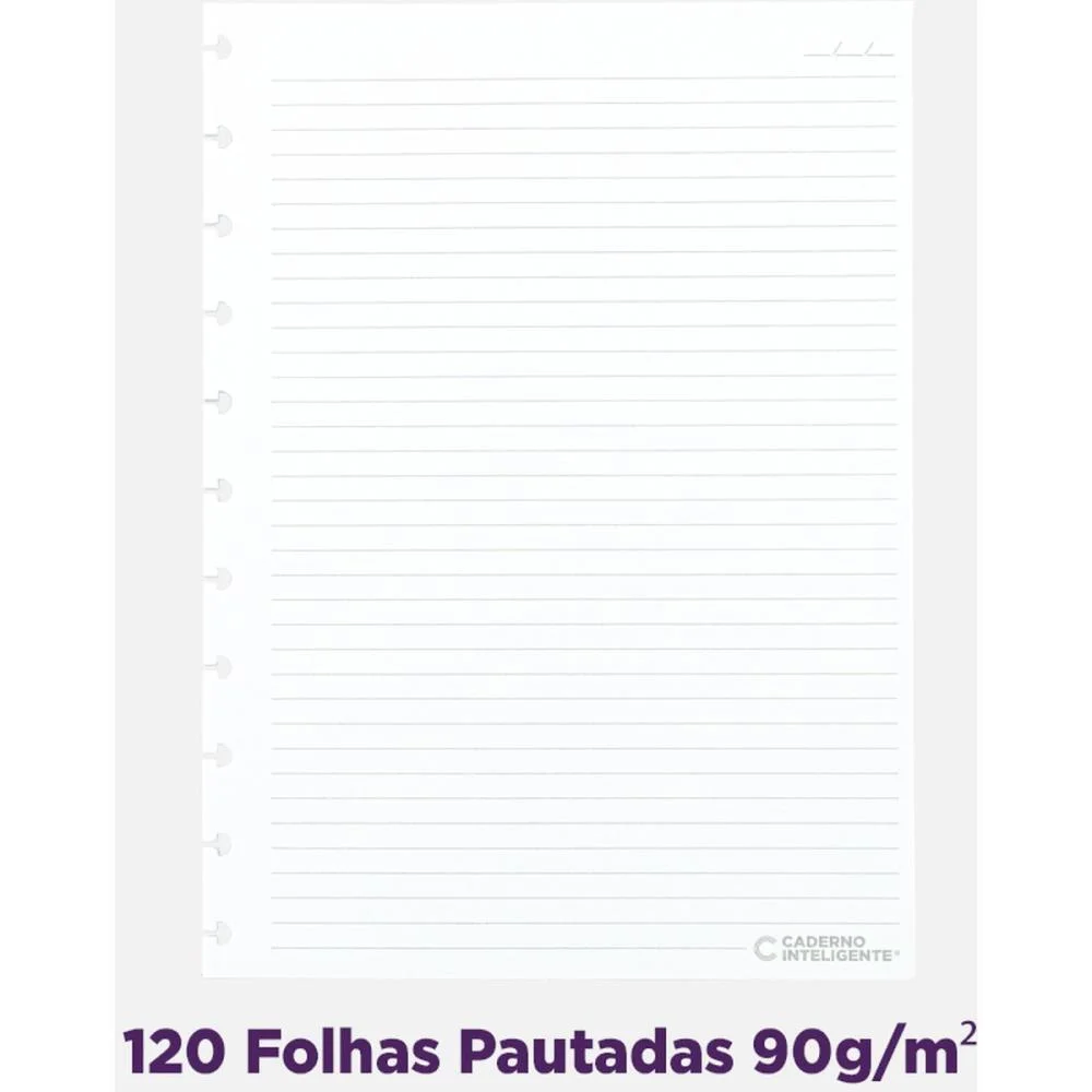 Caderno Inteligente Grande Arco Iris 10 Materias 140Fls Caderno Inteligente - imagem 4