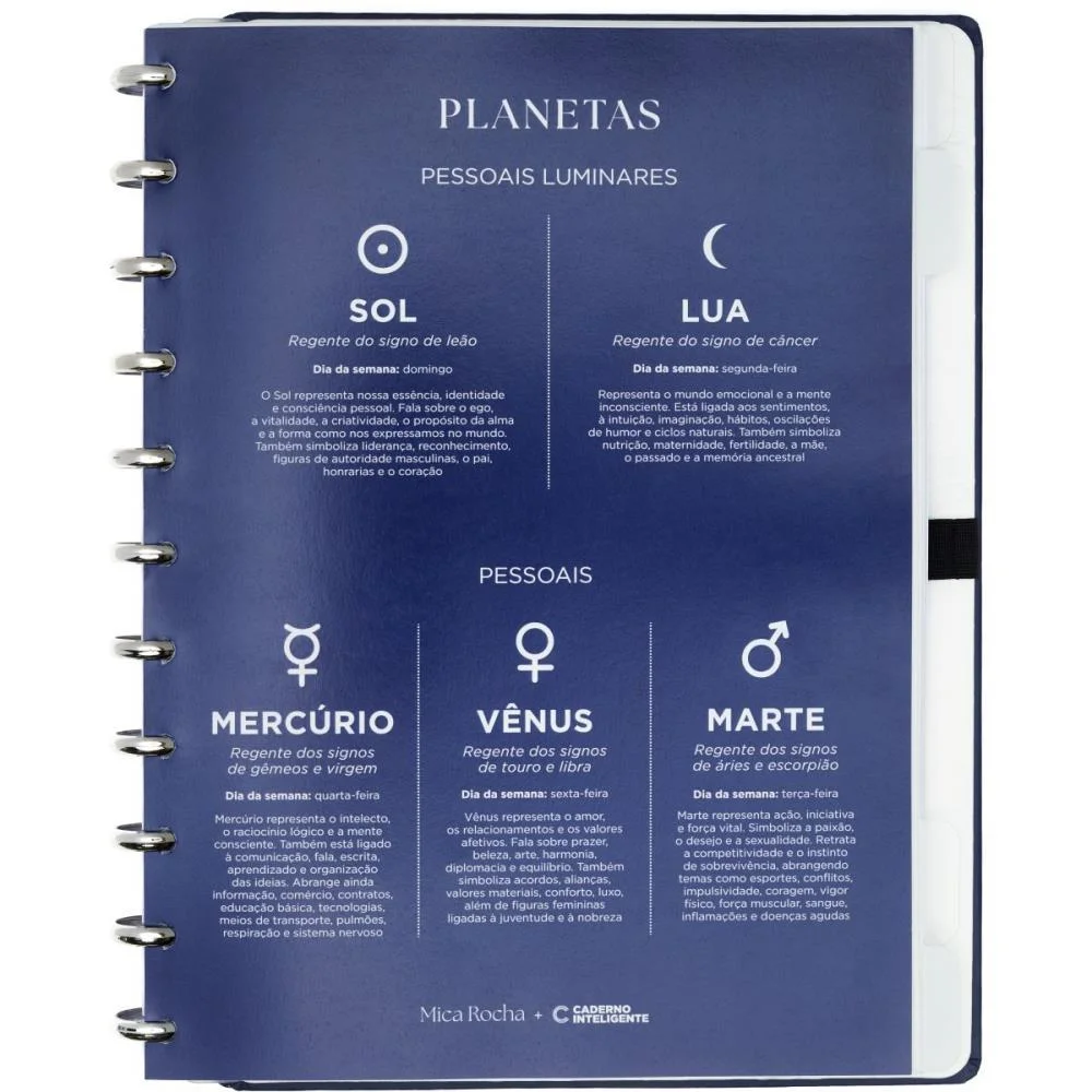 Caderno Inteligente Grande Influenciada Pela Lua 80F By M Caderno Inteligente - imagem 5