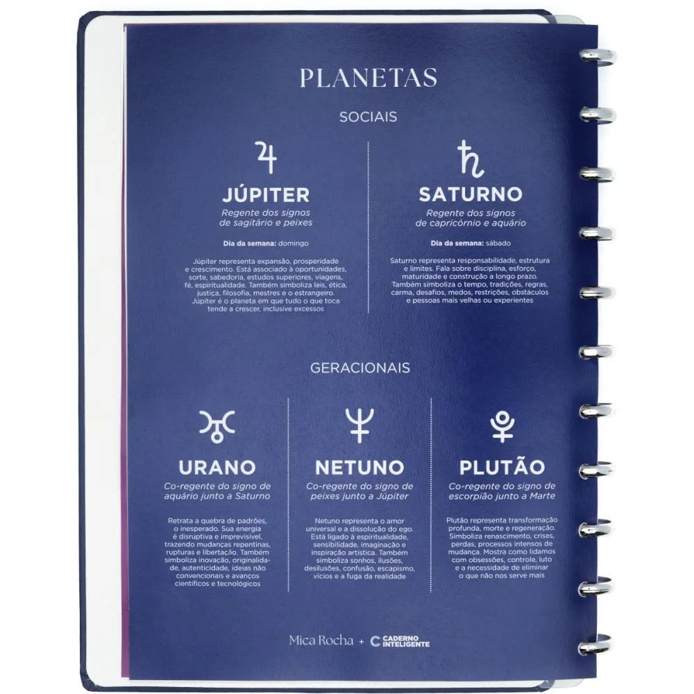 Caderno Inteligente Grande Influenciada Pela Lua 80F By M Caderno Inteligente - imagem 6