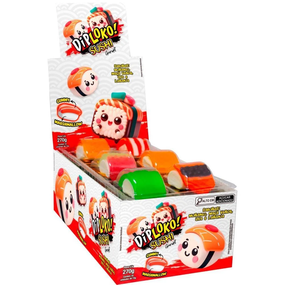 Doce Sushi Danilla Foods C/ 18 Unidades - imagem 3