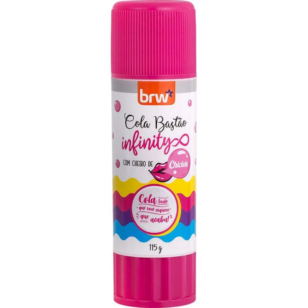 Cola Em Bastao Infinity Cheiro Chiclete 115G Brw (Pct.c/04) - imagem 5