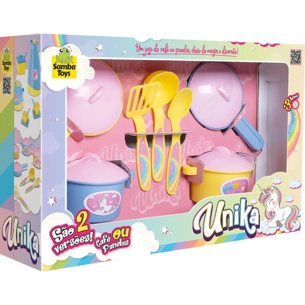 Brincando De Casinha Unika Panelinhas Samba Toys - imagem 4