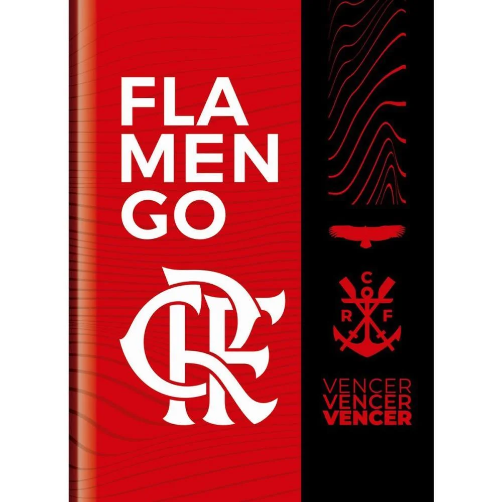 Caderno Brochurao Capa Dura Flamengo 80Fls Kit (Pct.c/05) - imagem 3
