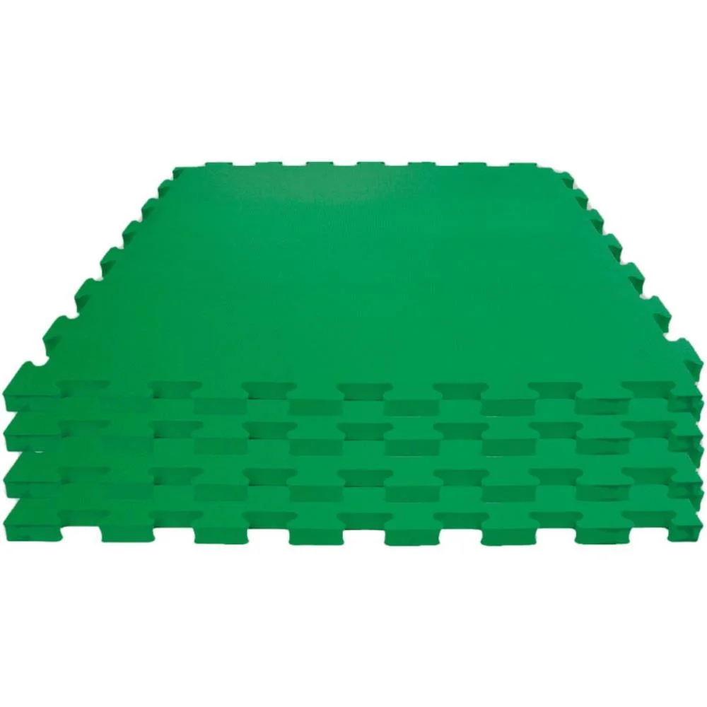 Tatame 04 Placas 1X1Mx1Cm Verde Escur Evamax (Pacote) - imagem 2