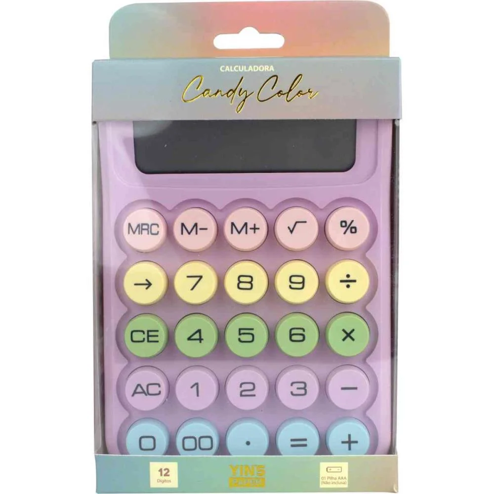 Calculadora De Mesa 12 Dig. Candy Color (S) Yins - imagem 2