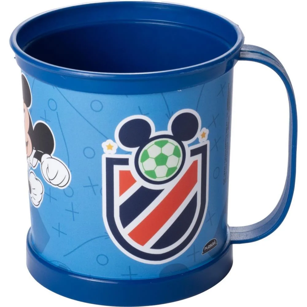 Caneca Decorada Mickey Classica Futebol 360Ml Plasutil - imagem 2