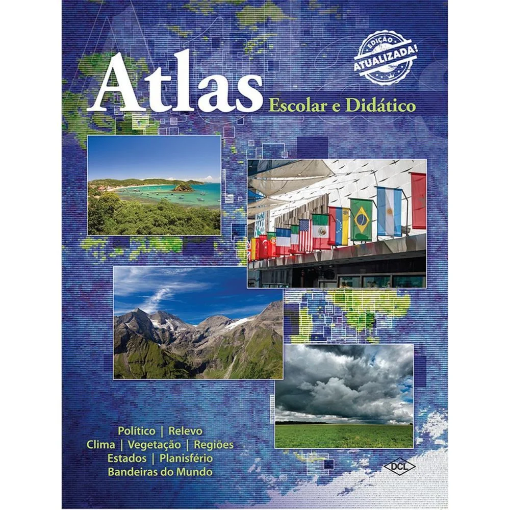 Livro Atlas Escolar E Didatico Cp.dura 80P Dcl - imagem 3