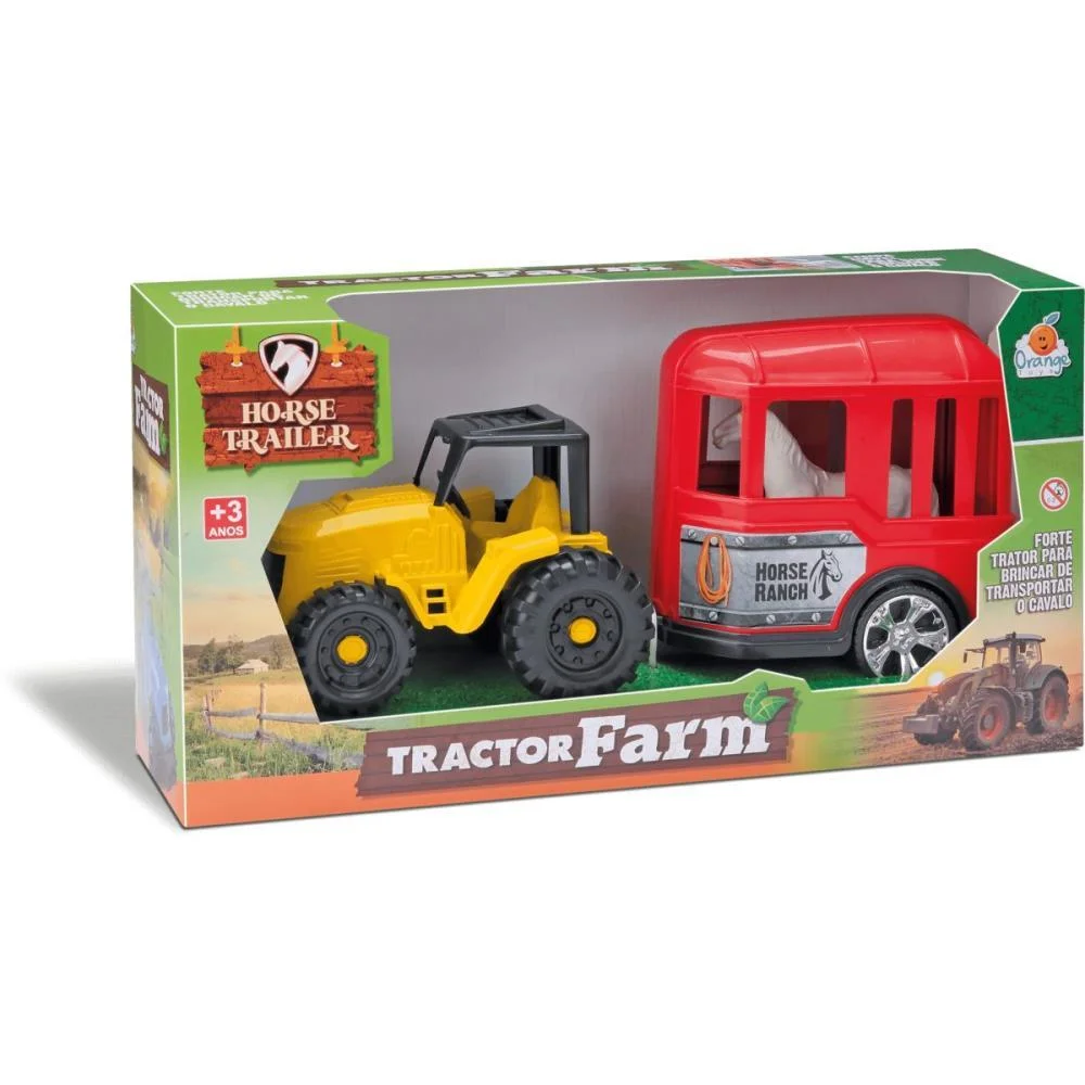 Trator Tractor Farm Cores Sortidas Orange Toys - imagem 4
