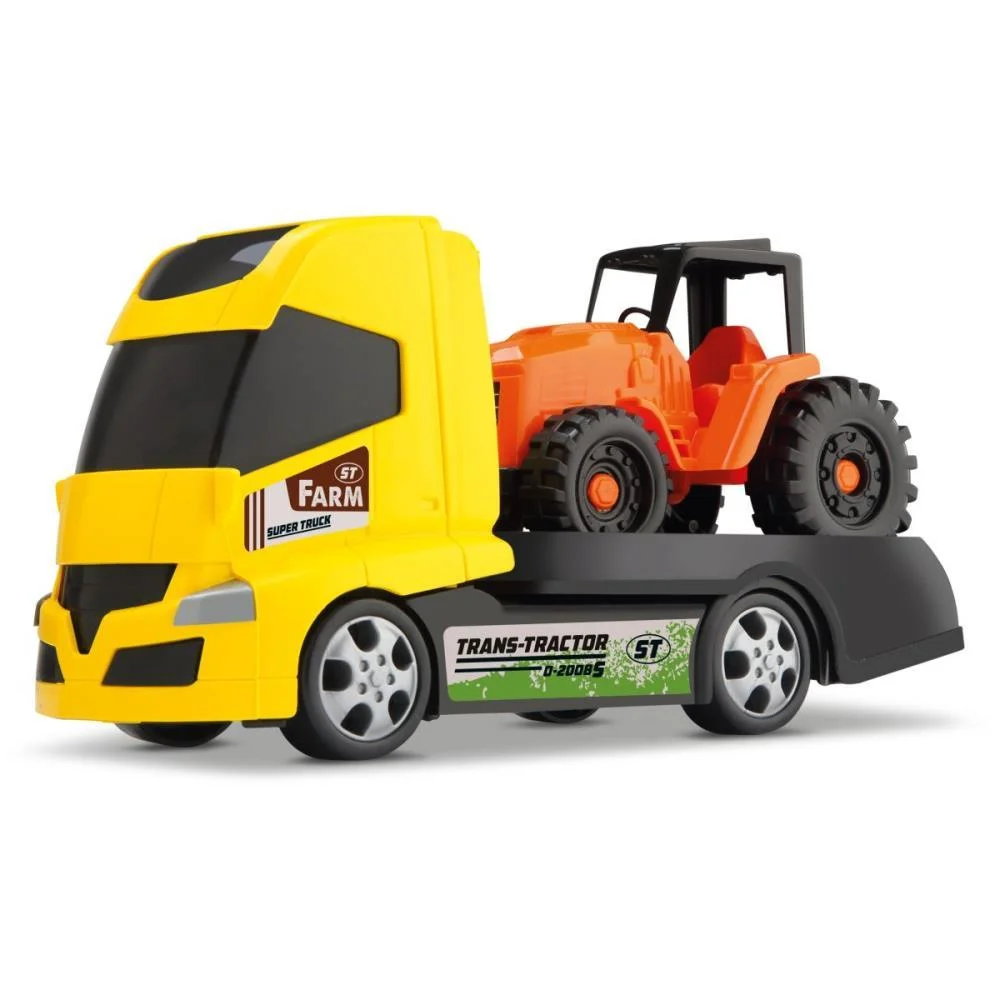 Caminhao Trans Tractor Farm (S) Orange Toys - imagem 3