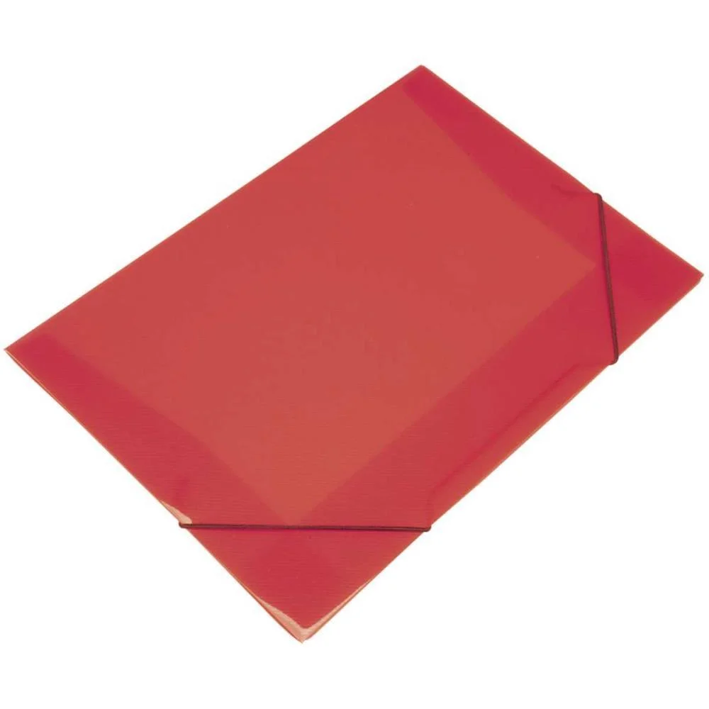 Pasta Aba Elastica Plastica Oficio Vermelha Soft Polibras (Pct.c/10) - imagem 3