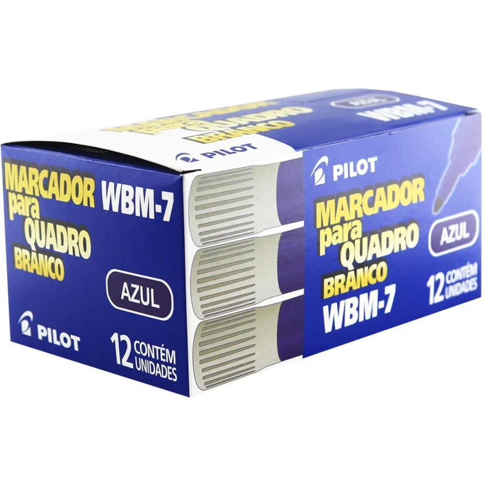 Pincel Quadro Branco Wbm-7 Recarregavel Azul Pilot (Cx.c/12) - imagem 2