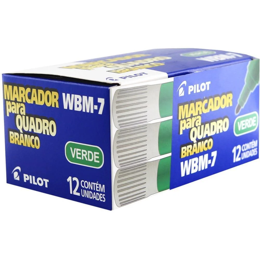 Pincel Quadro Branco Wbm-7 Recarregavel Verde Pilot (Cx.c/12) - imagem 2