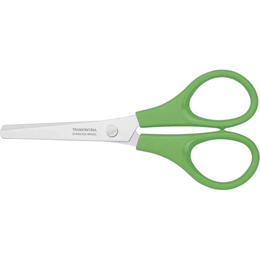 Tesoura Escolar S/Ponta Colorida 4 Pol./10Cm Tramontina - imagem 2
