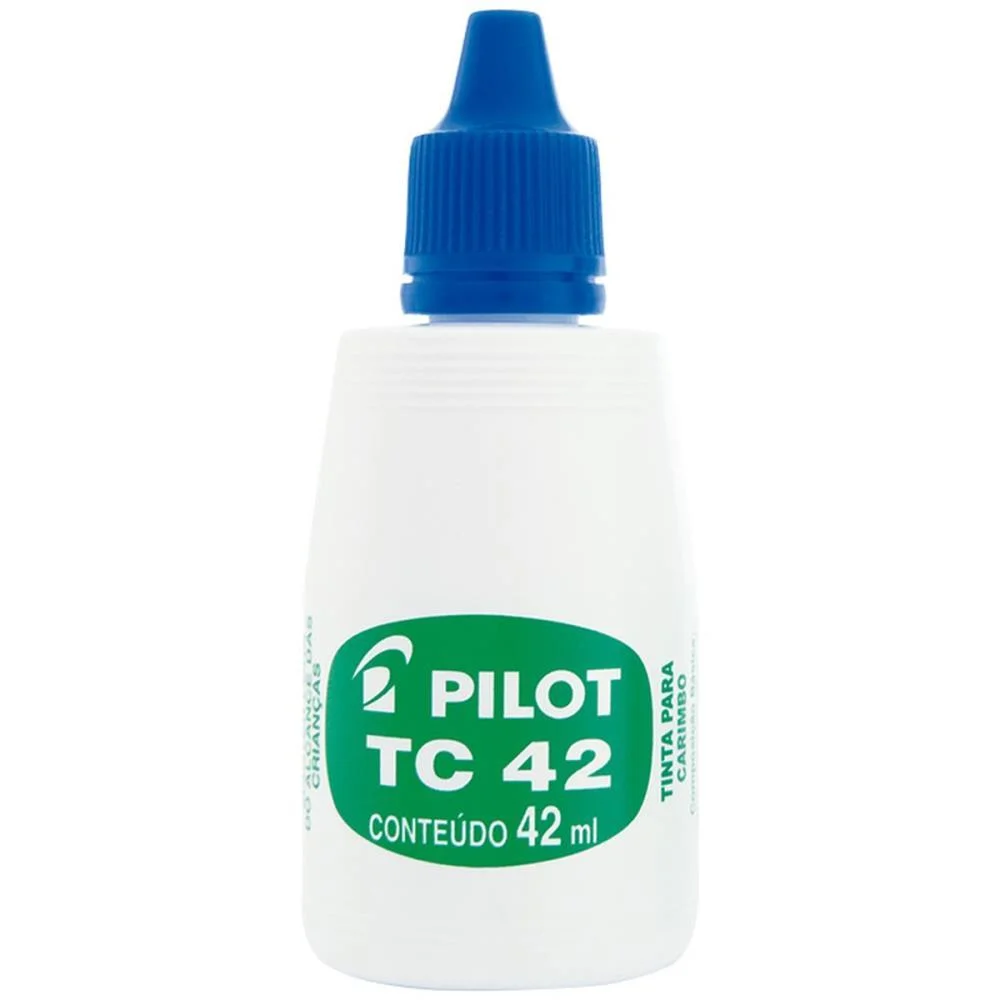 Tinta Para Carimbo 42Ml Azul Pilot (Cx.c/12) - imagem 4